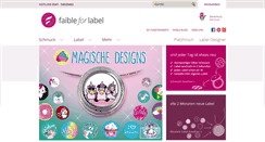 Desktop Screenshot of faible-for-label.de